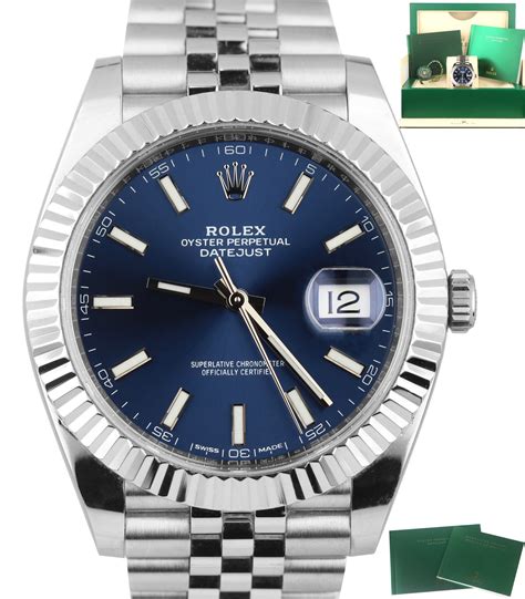 stainless steel rolex blue face date just|rolex tiffany blue face.